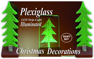 How to make a LED Plexiglass Christmas Decoration. www.DIYeasycrafts.com