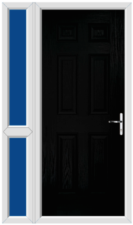 Composite door full length side light