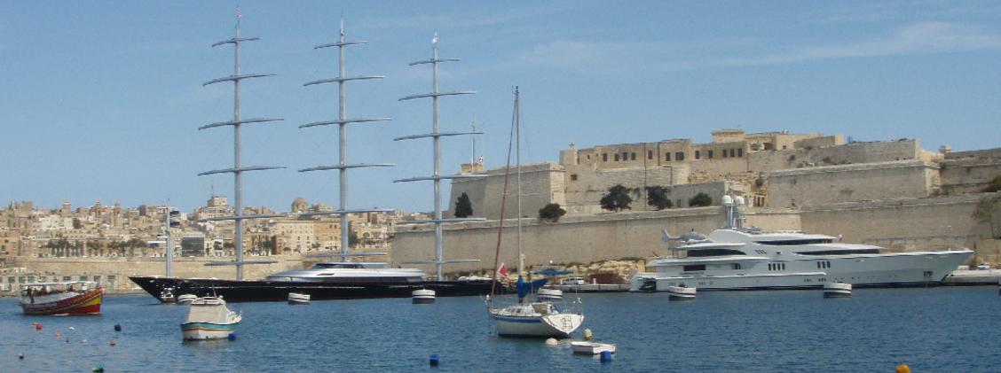 Malta and UK Commercial Charter Yachts and superyachts