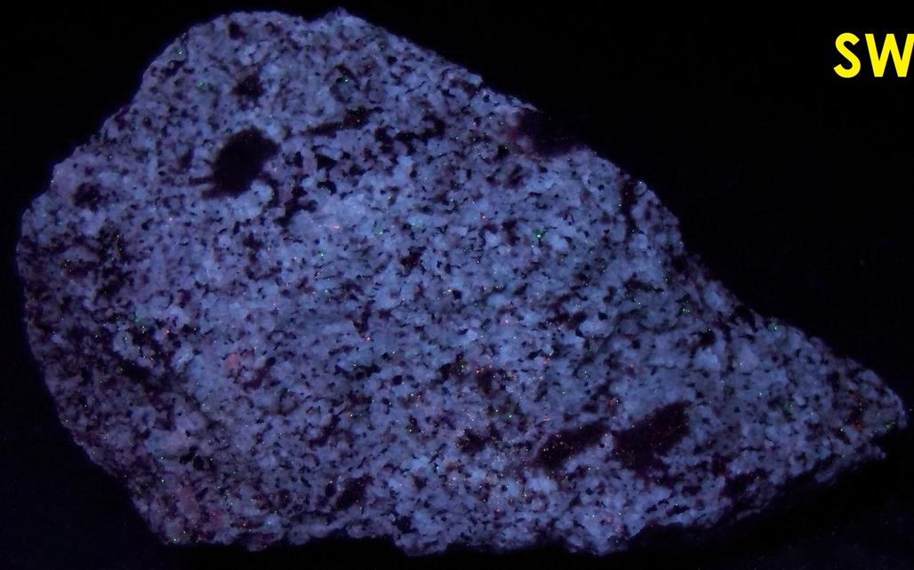 fluorescing MICROCLINE AMAZONITE feldspar with Mica - Franklin, Sussex Co., New Jersey