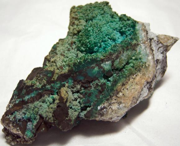 Chrysocolla pseudomorphs after Hemimorphite crystals, 79 Mine (79th Mine; Seventy-Nine Mine; Seventy-Nine property; McHur prospect), Chilito, Hayden area, Banner District, Dripping Spring Mts, Gila County, Arizona, USA, ex Grace and Kennard Borden, ex Morris Museum