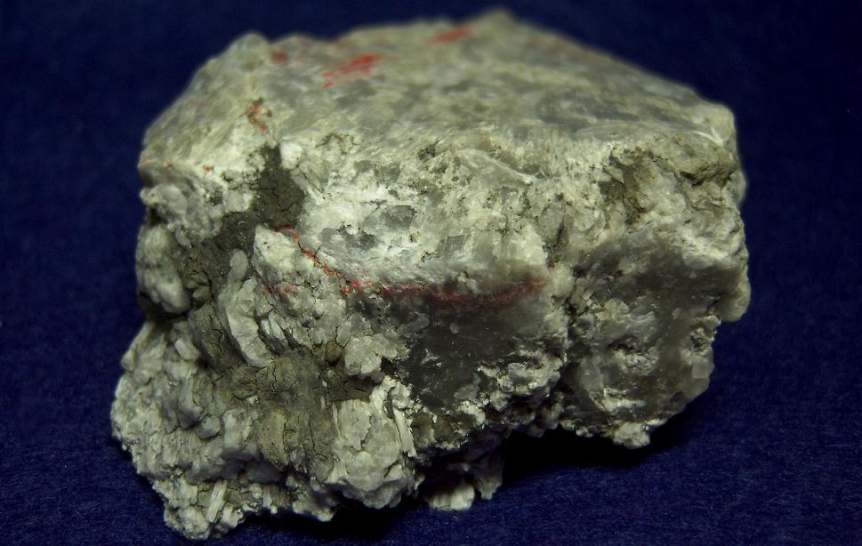 REALGAR on ULEXITE - Kramer Borate deposit, Boron, Kramer District, Kern County, California, USA - ex Alvin Stiles
