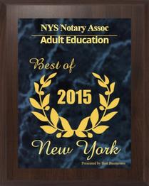 Best NY State Notary Classes Award 2015
