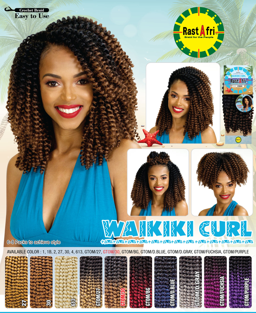 RASTAFRI COCONUT CURL CROCHET BRAID HAIR – Curly Gurl Luv Beauty Supply