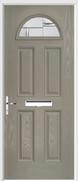 4 Panel 1 Arch Composite Door regal corenet glass