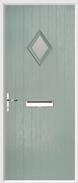 Cottage Diamond Composite Door obscure glass