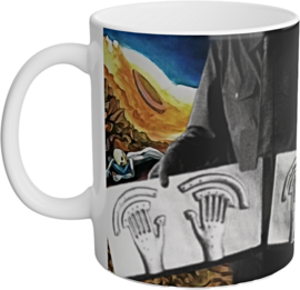 "Alien Autopsy Crash Site & Debris" White Mug, 11oz
