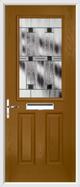 2 Panel 1 Square Composite Door aspen glass