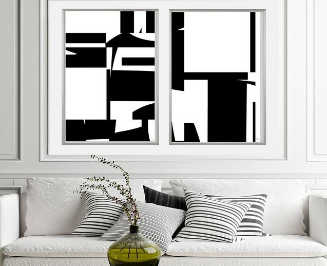 Blue, gray abstract art, #abstract art, #wall art, #Dubois art