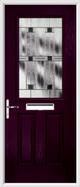 2 Panel 1 Square Composite Door aspen glass