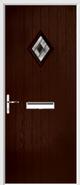 Cottage Diamond Composite Door aspen glass