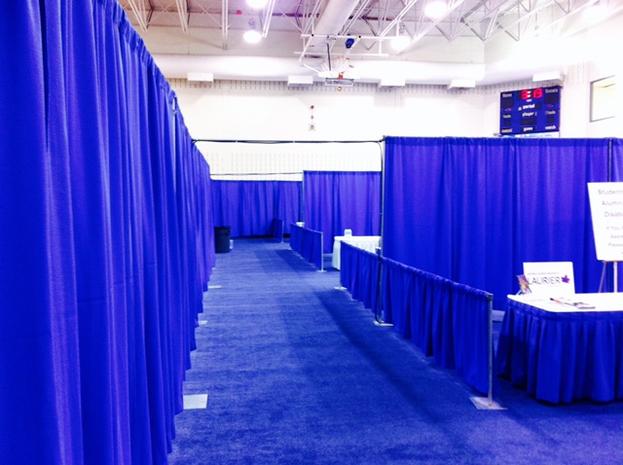 career fair drapery booth rentals hahn rentals