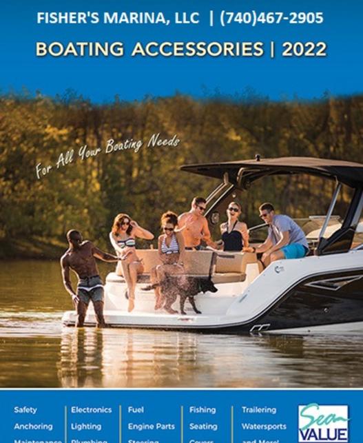 Boat Parts - Accessory Catalog, Water toys, Life jackets, Towables, Wakeboard, watersports, boat safety gear, Online boat parts, Drop ship Buckeye lake, Marina, Boat parts for less, Boat accessories for less, Free in store pickup, Fisher's Marina, Fishing, Boat Lights, parts ship same or next day, Fisher's Marina service