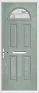 4 Panel 1 Arch Composite Door regal corenet glass