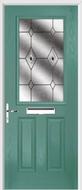 2 Panel 1 Square Composite Door fusion glass