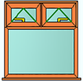 Style 46 oak window