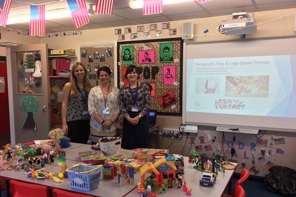 Image of staff after receiving Therapeutic Play & Lego Therapy Training at Milking Bank Primary