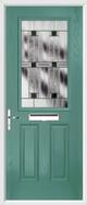 2 Panel 1 Square Composite Door aspen glass