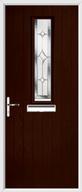 1 Square Composite Door regal sapphire glass