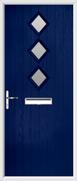 3 Diamond Composite Door obscure glass