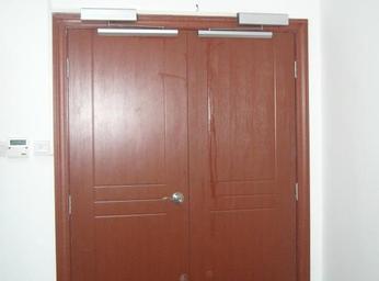 double open automatic swing door