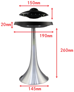 Levitating UFO Wireless Portable Speaker with LED Levitating Amplifier