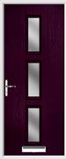 3 Square Composite Door obscure glass