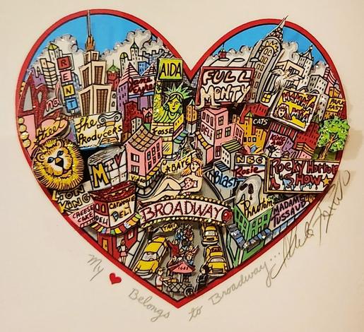 Charles Fazzino My Heart Belongs to Broadway