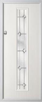 1 Glazed Strip Composite Door