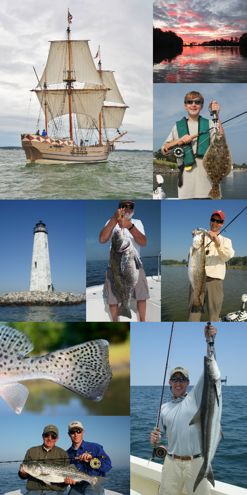 Virginia Saltwater Fly Fishing & Light Tackle Fishing on Chesapeake Bay -  Redfish & Striped Bass