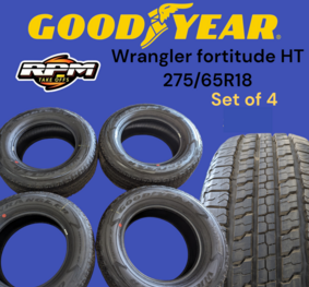 NEW TAKEOFF GOODYEAR WRANGLER FORTITUDE HT 275/65R18 SET OF 4!