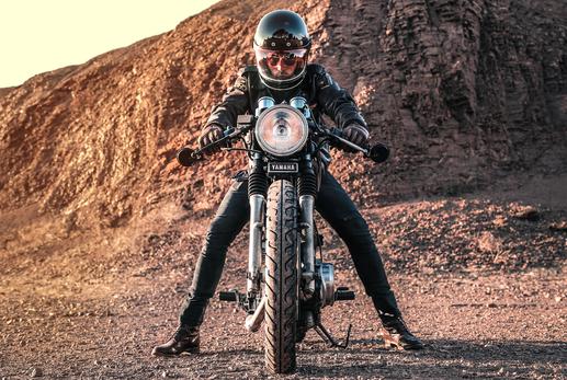 stunning desert landscape motorcycle adventure