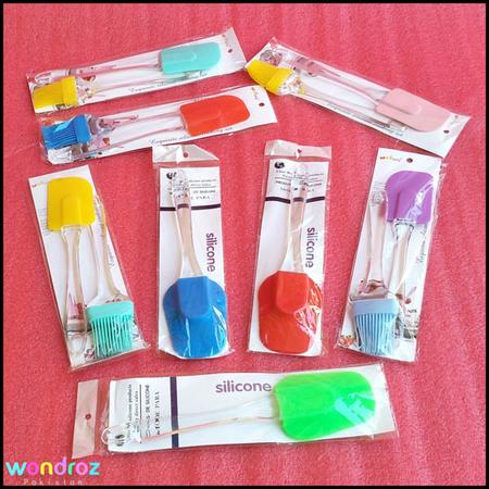 Silicone Spatula Set Scraper Spoon Brush in Pakistan Lahore