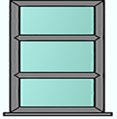 Style 13 anthracite grey window