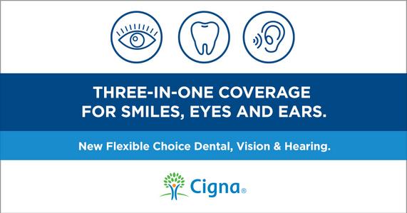 Contact us to learn more about Dental, Vision, and Hearing coverage