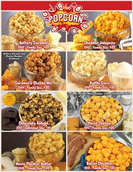 Poppin Popcorn simple to sell 2 page popcorn fundraising brochure