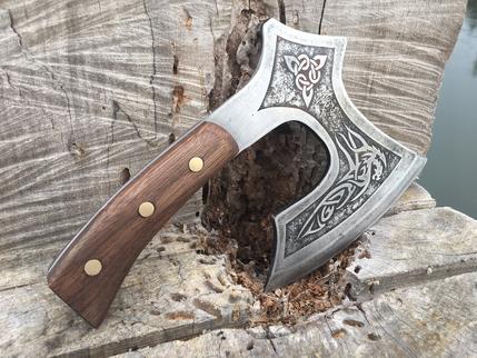 How to make a Viking or Celtic broad axe style kitchen cleaver. FREE step by step instructions. wwwDIYeasycrafts.com
