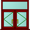 Style 41 rosewood window