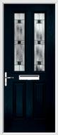 2 Panel 2 Square Composite Door aspen glass