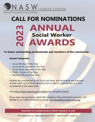 2023 Social Work Awards flyer