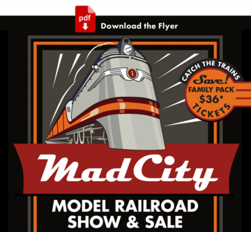 MadCity 2023 Model Railroad Show Flyer