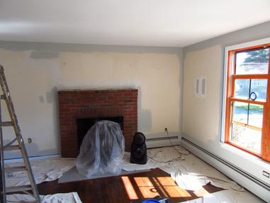 Cutting in living room.