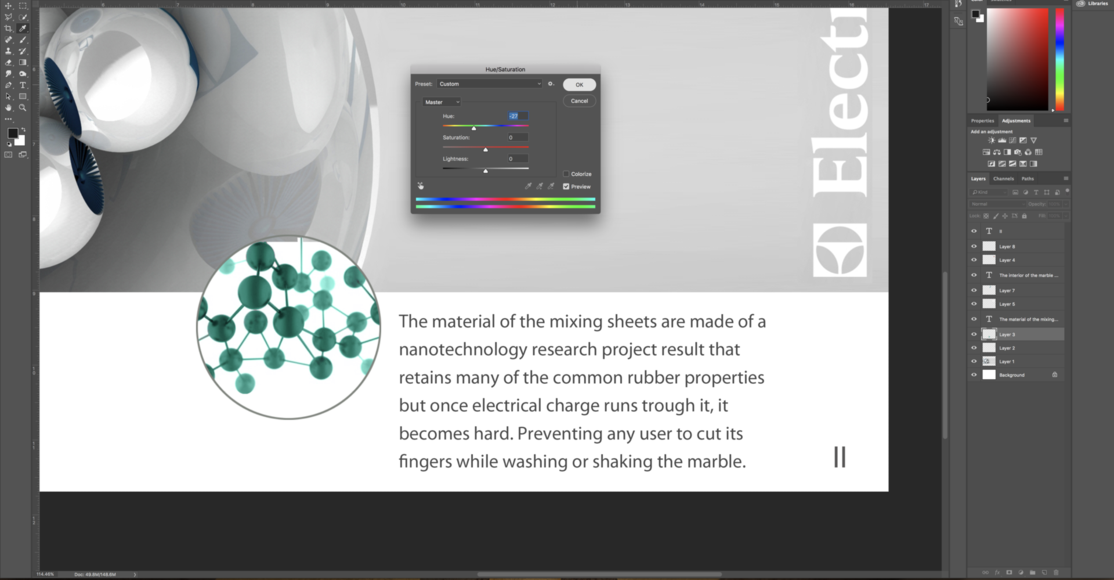 quantum theory industrial design concept calendar closeup