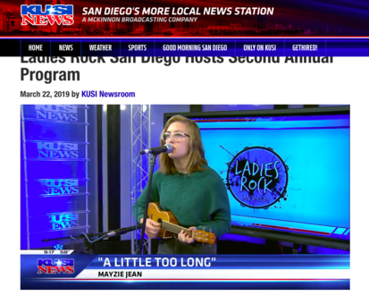 Teen performing on KUSI News