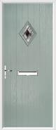 Cottage Diamond Composite Door aspen glass