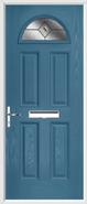 4 Panel 1 Arch Composite Door fusion glass