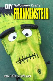 DIY Halloween Treat: Frankenstein Tongue Depressor Craft