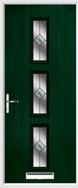 3 Square Composite Door fusion glass