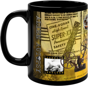 Alien Autopsy 1947 film Black Glossy Mug ​by Spyros Melaris