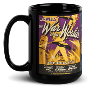 The War Of The Worlds Black Glossy ​Coffee/Tea Mug by Spiz